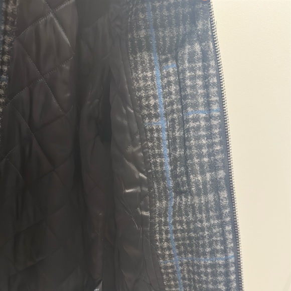 Coach 1941 Plaid Wool Bomber Jacket W/ Removable real shearling collar - Picture 9 of 10